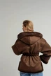 Жіноча дублянка зимова двостороння UF-Fashion N89V 48 шоколадний - зображення 9