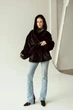 Зимова жіноча дублянка двостороння UF-Fashion N89V 42 чорний - зображення 6