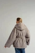 Двусторонняя зимняя женская дубленка UF-Fashion N89V 44 капучино - изображение 4