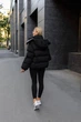 Зимняя женская двусторонний куртка UF-Fashion К-290 48 черный - изображение 9