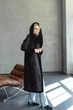 Зимняя дубленка женская двусторонняя большого размера UF-Fashion N99V 40 черный - изображение 10