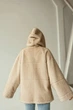Женская зимняя двусторонняя дубленка UF-Fashion N89V 46 бежевый - изображение 6