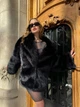 Жіноча екошуба двостороння UF-Fashion N74V 42 чорний - зображення 2