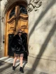 Жіноча екошуба двостороння UF-Fashion N74V 42 чорний - зображення 6
