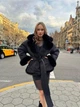 Жіноча екошуба двостороння UF-Fashion N74V 42 чорний - зображення 7