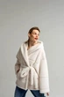 Жіноча дублянка двостороння на зиму UF-Fashion N89V 54 молочний - зображення 3