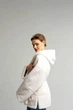 Жіноча дублянка двостороння на зиму UF-Fashion N89V 54 молочний - зображення 4