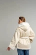 Жіноча дублянка двостороння на зиму UF-Fashion N89V 54 молочний - зображення 6