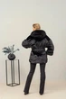 Екошуба зимова двостороння UF-Fashion N83V 44 чорний - зображення 5