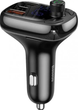 FM-модулятор Baseus CCTM-B01 S-13 Bluetooth 5.0, QC3.0 + PD 36W, 2×USB + USB Type-C, Hands Free, чорний - зображення 1
