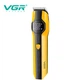 Машинка для стрижки волос и бороды VGR V-173 13 в 1, аккумуляторный триммер мужской, 13 насадок, LED дисплей, Yellow - изображение 2
