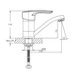 Смеситель для умывальника HAIBA HANSBERG 555 (15 см) (HB0215) kr - изображение 5