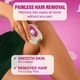 Епілятор жіночий VGR V-706 PINK акумуляторний бездротовий для видалення волосся, 2 режими, для ніг, тіла та зони бікіні, рожевий - зображення 4