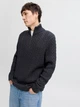 Светер Jack&Jones Blusean Cable Half Zip Синій S 12283487 - изображение 2