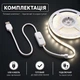 Светодиодная LED COB лента 2 метра с кнопкой USB 5V, белый нейтральный, светильник для подсветки кухни шкафов, 4000K - изображение 2