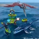 Конструктор Jurassic World динозавры в море 32см парк Юрского периода с мазозавром и птерадактелем (351) - изображение 4
