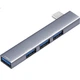 Разветвитель Snowkids Type-C на USB 3.0, совместимый с 4-портовым USB-концентратором, адаптер USB для ноутбука. - изображение 1