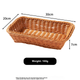 Фруктовая тарелка, поднос, десертная тарелка, корзина для фруктов, украшение для гостиной, корзина для паровых булочек, корзина для хлеба, корзина для фруктов из ротанга. - изображение 5