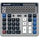 Калькулятор SHARP EL-2135 Plus сірого кольору на сонячній енергії з подвійним живленням, спеціальний комп'ютер з великим екраном для фінансового обліку, офісне приладдя, оновлена версія 2135 - изображение 4