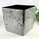 Вазон для цветов Алеана Квадро низкий Stone 22×22×21 см далматинская яшма - изображение 1