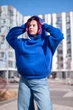 Худі на флісі L Синій (86-002) - изображение 2