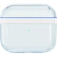 Чехол ESCASE для AirPods Pro 3, совместимый с наушниками Apple Pro 3-го поколения, модель 2025 года, ультратонкий (1 мм), ударопрочный и пылезащитный, прозрачно-голубой, с ремешком. - изображение 2