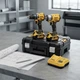 Набор инструментов 2в1 DeWalt 48 В 6 А·ч аккумуляторный шуруповерт DCD800P1T 80 Нм ударный гайковерт DCF894P1T 400 Нм бесщеточный дрель 2000 об мин 1/2 дюйма 2800 об мин для автосервиса ремонта монтажа строительства с двумя АКБ кейсом - изображение 2