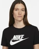 Футболка женская Nike Sportswear Essentials Women's Logo T-Shirt M Черный DX7906-010 - изображение 3