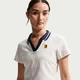 Футболка жіноча Nike W Nkct Df Crt Cltn Crop Polo M Білий IB0772-133 - зображення 7