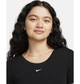 Футболка жіноча Nike Sportswear Chill Knit Tight Scoop M Чорний FN3664-010 - зображення 4