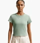 Футболка жіноча Nike W Nsw Rib Tght Ss Green M Зелений HV4994-006 - зображення 1