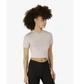 Футболка жіноча Nike Sportswear Essentials Slm Cropped S Бежевий FB2873-019 - зображення 3