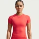 Футболка жіноча Nike W Nk Df Unvrsa Ss Top Snl XS Червоний IO1271-696 - зображення 1