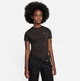 Футболка жіноча Nike W Rn Dvn Dri-Fitadv Eng Ss Tp M Коричневий FN2581-227 - зображення 1