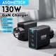 Сетевое зарядное устройство Asometech 130W (1 USB + 3 Type-C) - изображение 1