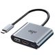 Док-станция расширения Aigo Type-C, USB-концентратор, HDMI-адаптер, преобразователь PD100W, адаптер для ноутбука, USB-удлинитель, док-станция расширения для телефона и планшета/проектора, KC03, металлический корпус. - изображение 4