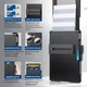 Чоловічий картхолдер-гаманець з RFID-захистом, слотом для AirTag та затискачем для купюр — Чорний - зображення 3