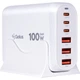 Мережевий зарядний пристрій Gelius Force GaN 100W GP-HC063 3USB-A + 3Type-C White - изображение 1