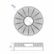 Комплект угольных фильтров Minola 0008 для вытяжки Minola HTL 6214, HTL 5214, HTL 6235, HTL 6215, HTL 6234, HBI 5222, HK 6214 ( 2 шт в упаковке) - изображение 5