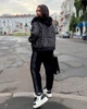 Жіночий теплий костюм з альпаки з капюшоном та хутряним оздобленням ELFBERG WCB-5051 50-64 Чорний (2000001014622) - зображення 8
