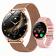 Ультратонкий жіночий Smart Watch AMOLED, 7,6 мм, 100+ спортрежимів, IP68, моніторинг показників здоров’я, 2 ремінці - зображення 1