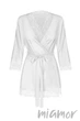 Халатик-пеньюар с кружевом Obsessive Weddya peignoir XXL/XXXL Белый - изображение 3