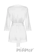 Халатик-пеньюар с кружевом Obsessive Weddya peignoir S/M Белый - изображение 6