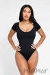 Корректирующий боди-стринг с круглым вырезом German Volf MT230454-BK1 M/L Черный - изображение 4