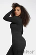 Комбинезон с длинными рукавами и коррекцией живота German Volf MT240051-BK1 XL/XXL Черный - изображение 5