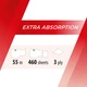 Рушник паперовий Кохавинська папірня Extra Absortion целюлозний 3 шари 460 відривів Білий - изображение 3