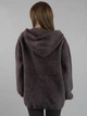 Женская кофта из альпаки лиловая однотонная с капюшоном one size (2631273) - изображение 6