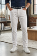 Чоловічі білі джинси завуженого крою Slim Fit - зображення 1