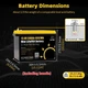 Аккумулятор LifePo4 340Ah 12V 4352Wh GoKwh с Bluetooth для ИБП ( Литий железо фосфатный ) Аккумуляторная батарея BMS (AKGK12V340B) - изображение 3