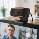 Веб-камера B1 720P HD USB с микрофоном для видеозвонков и онлайн конференций - изображение 1